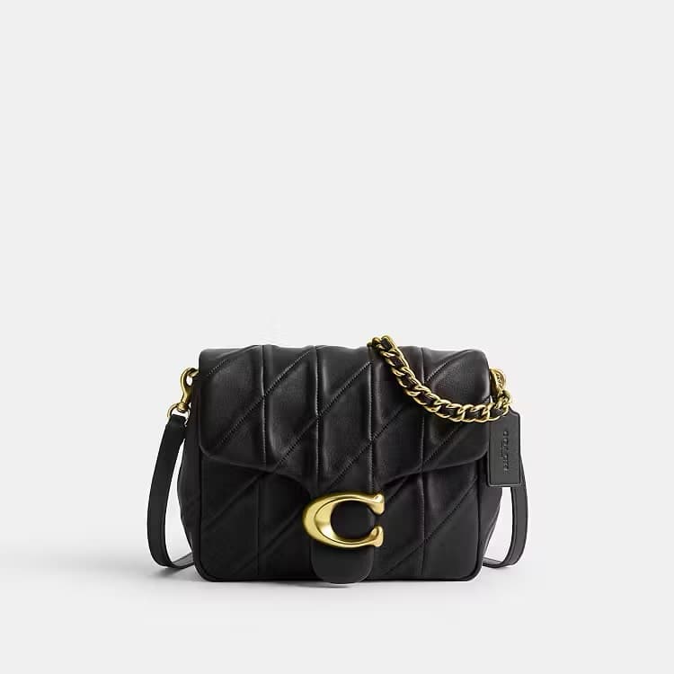 Coach Tabby Pillow Quilted Shoulder Bag — Black — view 1