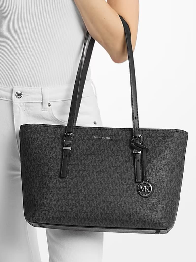 Michael Kors Jet Set Travel Tote — Black — view 1