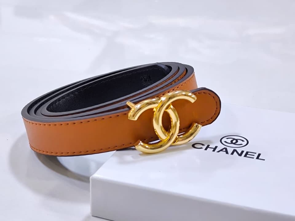 Chanel CC Belt — Tan — view 1